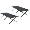 Fällbara Solbäddar 2 st med bärväska Svart 600D Oxford tyg vidaXL 210 x 80 x 46 cm – miniatyr 2