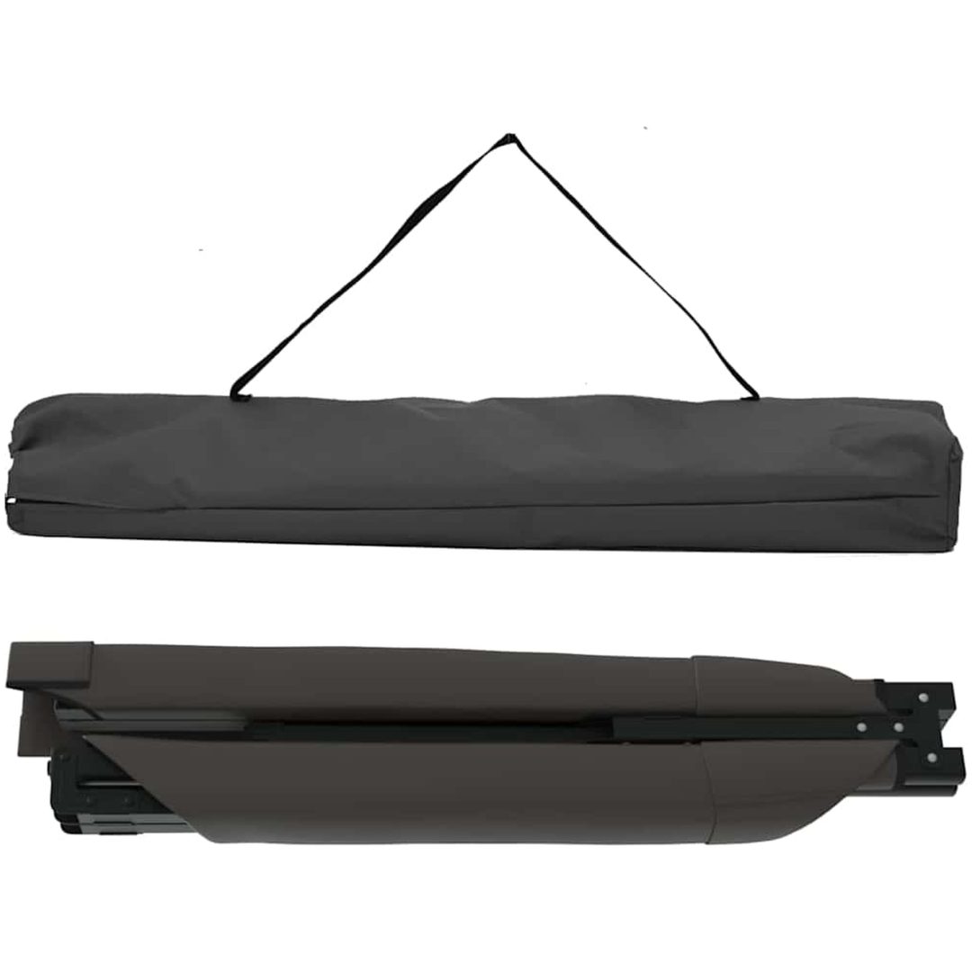 Fällbara Solbäddar 2 st med bärväska Svart 600D Oxford tyg vidaXL 210 x 80 x 46 cm – bild 6