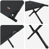 Fällbara Solbäddar 2 st med bärväska Svart 600D Oxford tyg vidaXL 210 x 80 x 46 cm – miniatyr 9