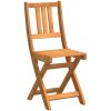 Fällbara trädgårdsstolar 2 st 36x46x85 cm Massivt trä akacia vidaXL Standard – miniatyr 4