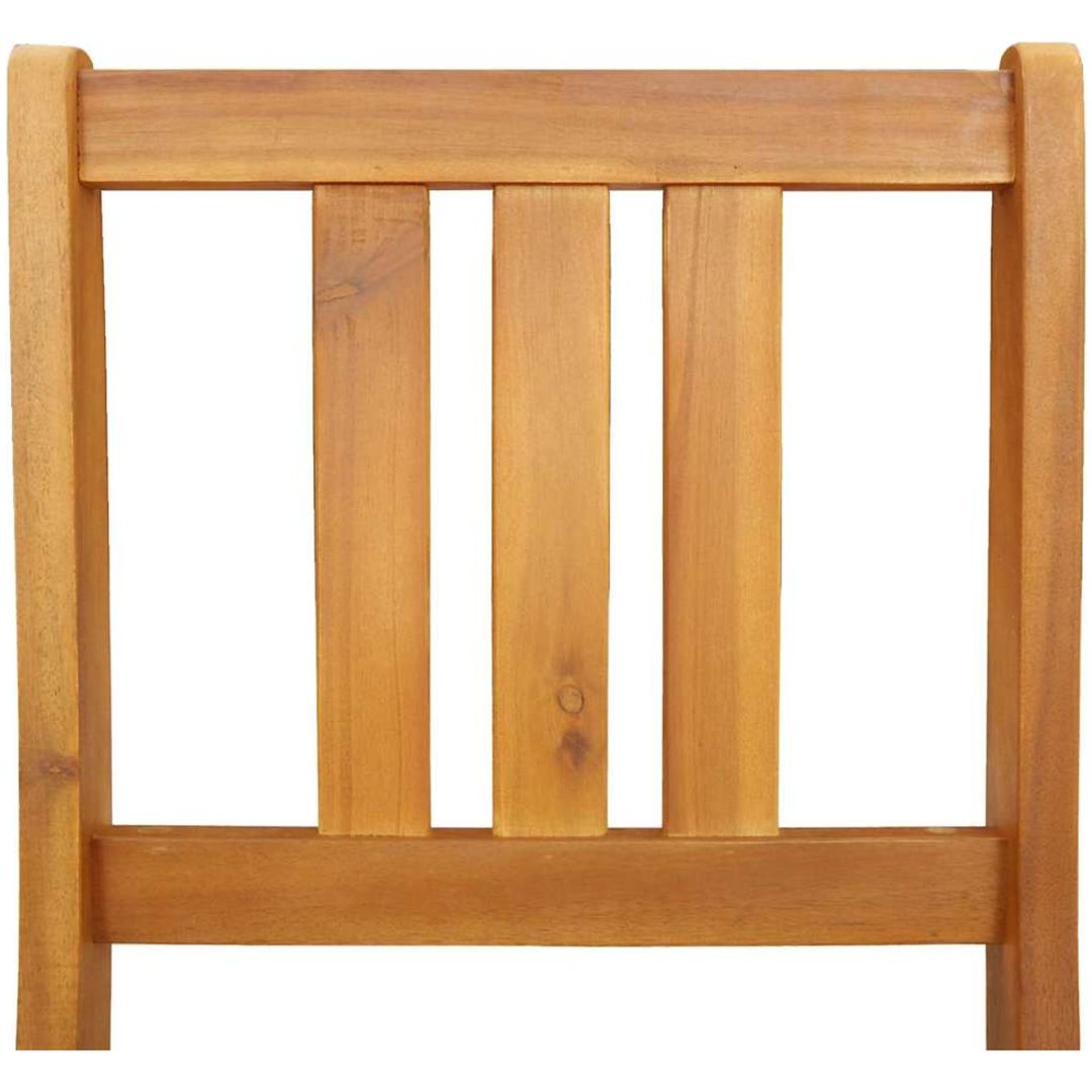 Fällbara trädgårdsstolar 2 st 36x46x85 cm Massivt trä akacia vidaXL Standard – bild 9