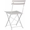 Fällbara Trädgårdsstolar 2 stycken Beige Stål vidaXL Standard – miniatyr 7