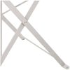 Fällbara Trädgårdsstolar 2 stycken Beige Stål vidaXL Standard – miniatyr 8