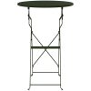 Fällbart Bistrobord Mörkgrönt 50x71 cm Pulverbestruket Stål vidaXL 50 x 50 x 71 cm – miniatyr 4