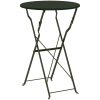 Fällbart Bistrobord Mörkgrönt 50x71 cm Pulverbestruket Stål vidaXL 50 x 50 x 71 cm – miniatyr 6