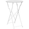 Fällbart Bistrobord Vitt 50x71 cm Pulverlackerad Stål vidaXL 50 x 50 x 71 cm – miniatyr 2