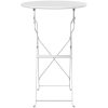 Fällbart Bistrobord Vitt 50x71 cm Pulverlackerad Stål vidaXL 50 x 50 x 71 cm – miniatyr 4