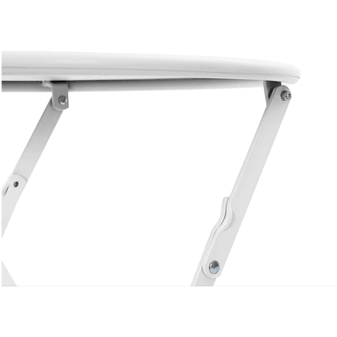 Fällbart Bistrobord Vitt 50x71 cm Pulverlackerad Stål vidaXL 50 x 50 x 71 cm – bild 7