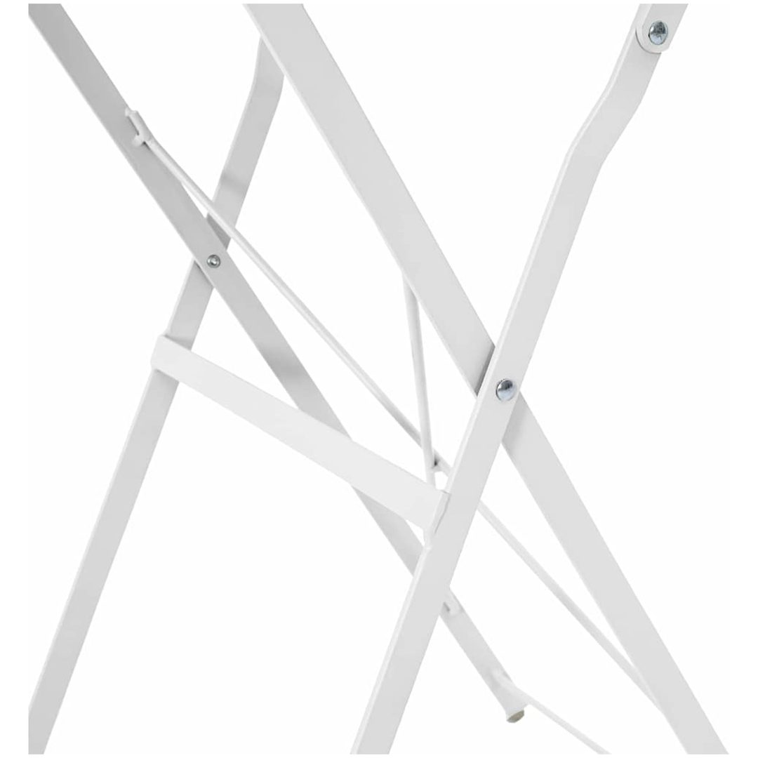Fällbart Bistrobord Vitt 50x71 cm Pulverlackerad Stål vidaXL 50 x 50 x 71 cm – bild 8