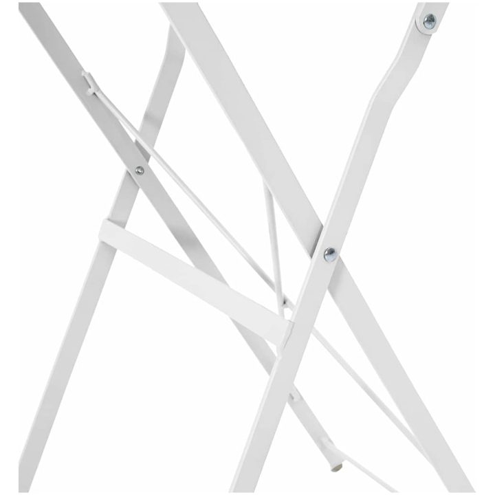 Fällbart Bistrobord Vitt 50x71 cm Pulverlackerad Stål vidaXL 50 x 50 x 71 cm – bild 8