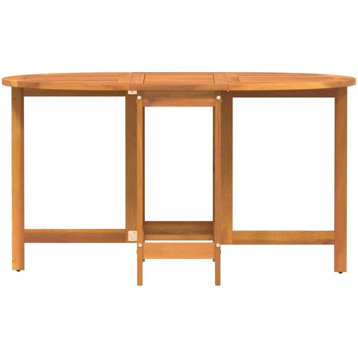 Fällbart Fjärilsbord till Trädgården 110x60x72 cm i Massivt Akaciaträ Ovalt vidaXL Medium – bild 5