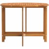 Fällbart Fjärilsbord till Trädgården 110x60x72 cm i Massivt Akaciaträ Ovalt vidaXL Medium – miniatyr 6