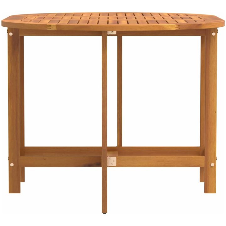 Fällbart Fjärilsbord till Trädgården 110x60x72 cm i Massivt Akaciaträ Ovalt vidaXL Medium – bild 6