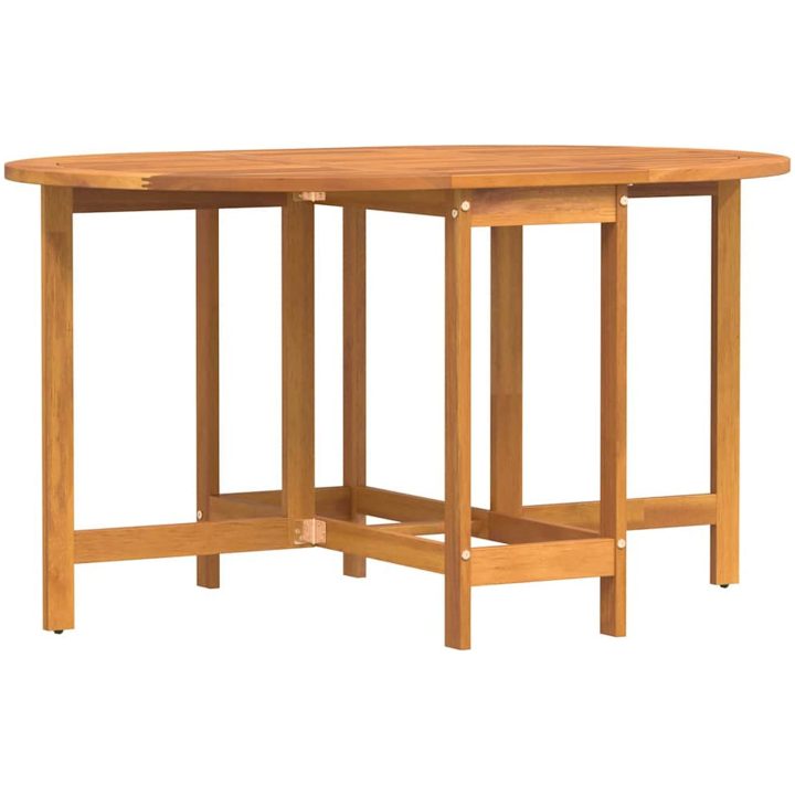 Fällbart Fjärilsbord till Trädgården 110x60x72 cm i Massivt Akaciaträ Ovalt vidaXL Medium – bild 7