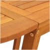 Fällbart Fjärilsbord till Trädgården 110x60x72 cm i Massivt Akaciaträ Ovalt vidaXL Medium – miniatyr 9
