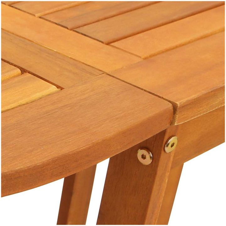Fällbart Fjärilsbord till Trädgården 110x60x72 cm i Massivt Akaciaträ Ovalt vidaXL Medium – bild 9