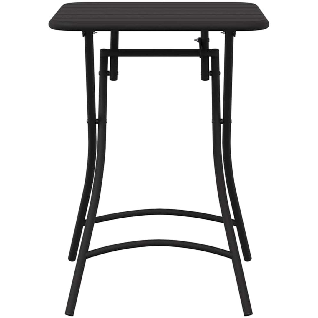 Fällbart Trädgårdsbord - Antracit - 55x55x73 cm - Stål vidaXL Compact – bild 4
