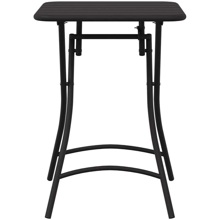 Fällbart Trädgårdsbord - Antracit - 55x55x73 cm - Stål vidaXL Compact – bild 4