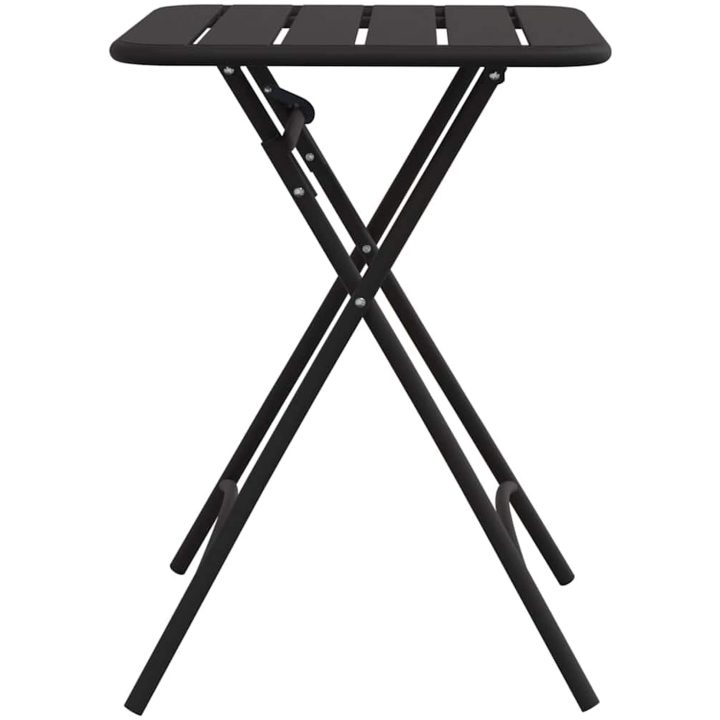 Fällbart Trädgårdsbord - Antracit - 55x55x73 cm - Stål vidaXL Compact – bild 5