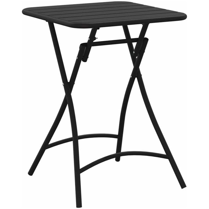 Fällbart Trädgårdsbord - Antracit - 55x55x73 cm - Stål vidaXL Compact – bild 6
