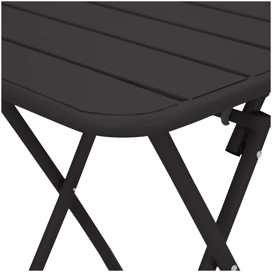 Fällbart Trädgårdsbord - Antracit - 55x55x73 cm - Stål vidaXL Compact – bild 7