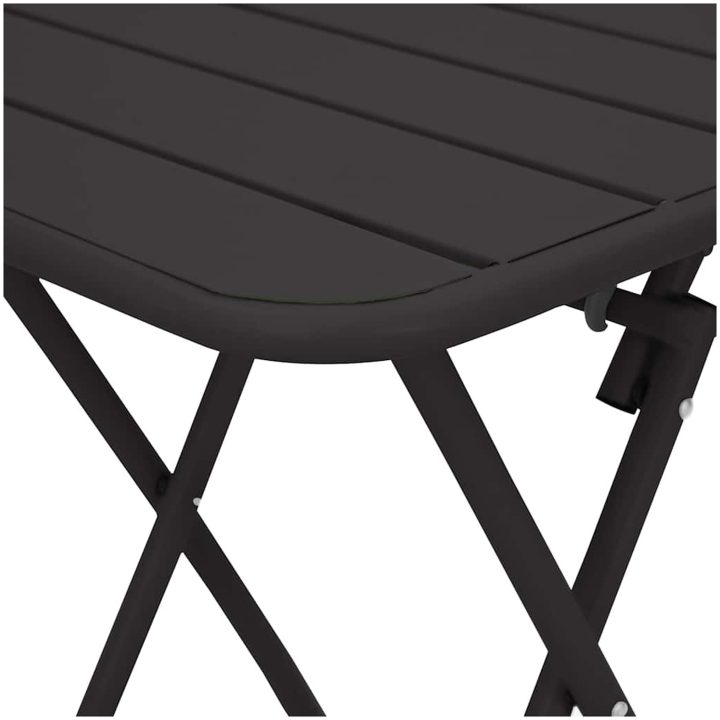 Fällbart Trädgårdsbord - Antracit - 55x55x73 cm - Stål vidaXL Compact – bild 7
