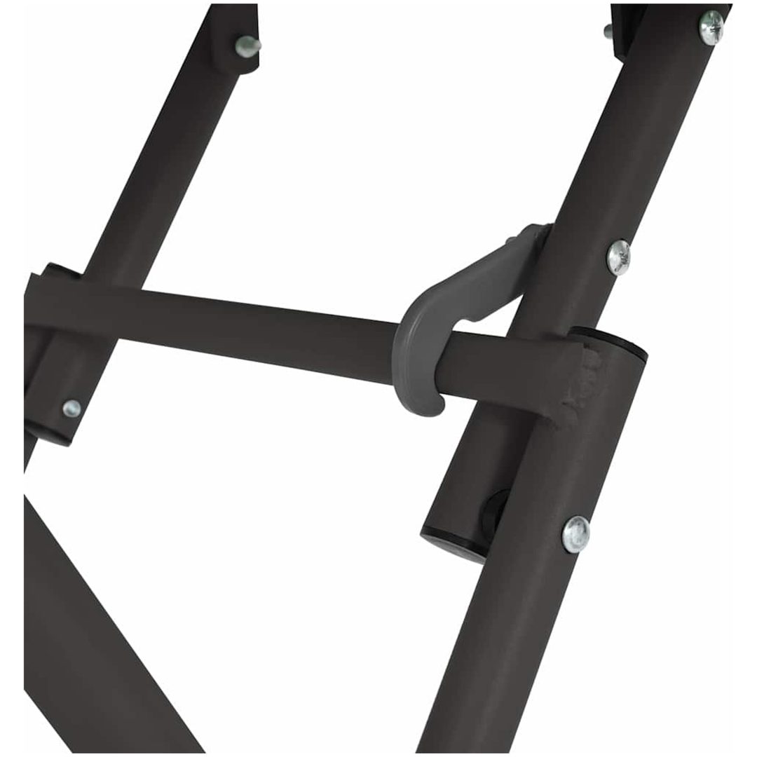 Fällbart Trädgårdsbord - Antracit - 55x55x73 cm - Stål vidaXL Compact – bild 8