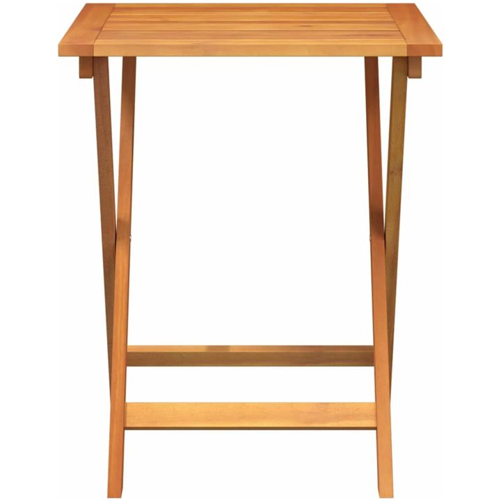 Fällbart trädgårdsbord Fyrkantigt Massivt trä Akacia vidaXL 60 x 60 x 72 cm – bild 4