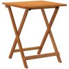 Fällbart trädgårdsbord Fyrkantigt Massivt trä Akacia vidaXL 60 x 60 x 72 cm – miniatyr 6
