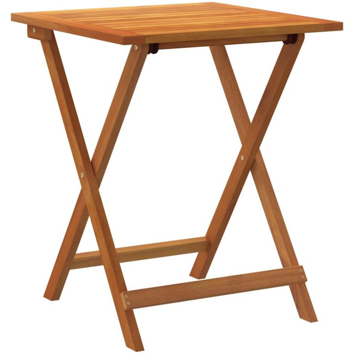 Fällbart trädgårdsbord Fyrkantigt Massivt trä Akacia vidaXL 60 x 60 x 72 cm – bild 6