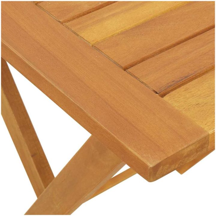 Fällbart trädgårdsbord Fyrkantigt Massivt trä Akacia vidaXL 60 x 60 x 72 cm – bild 9