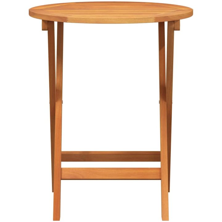 Fällbart trädgårdsbord Rund Massivt Akaciaträ vidaXL ⌀60 x 72 cm – bild 4