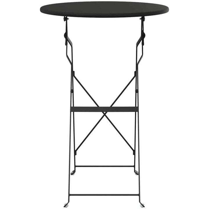 Fällbord Bistro Antracit 50x71 cm Pulverlackad Stål vidaXL 50 x 50 x 71 cm – bild 4