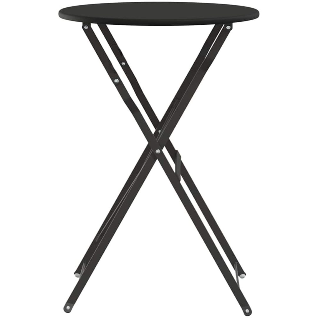 Fällbord Bistro Antracit 50x71 cm Pulverlackad Stål vidaXL 50 x 50 x 71 cm – bild 5