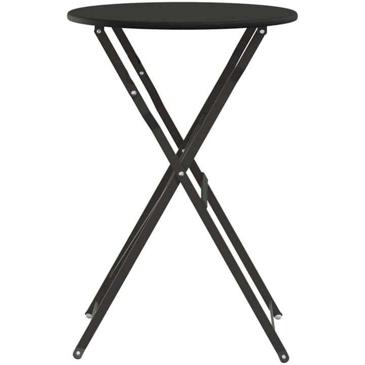 Fällbord Bistro Antracit 50x71 cm Pulverlackad Stål vidaXL 50 x 50 x 71 cm – bild 5