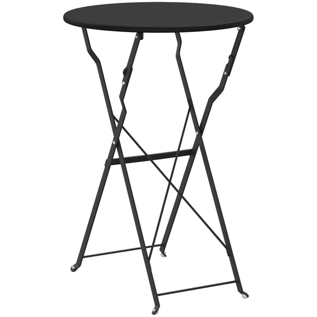 Fällbord Bistro Antracit 50x71 cm Pulverlackad Stål vidaXL 50 x 50 x 71 cm – bild 6