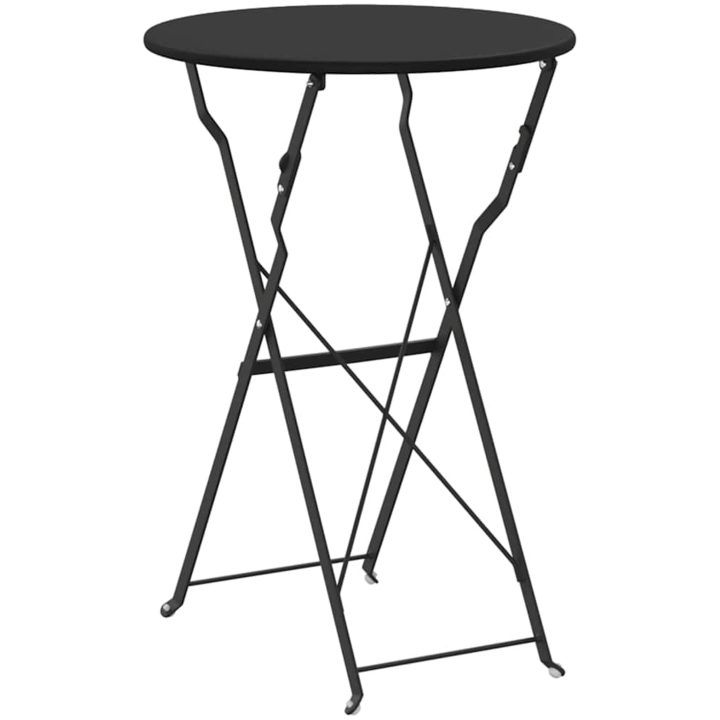 Fällbord Bistro Antracit 50x71 cm Pulverlackad Stål vidaXL 50 x 50 x 71 cm – bild 6