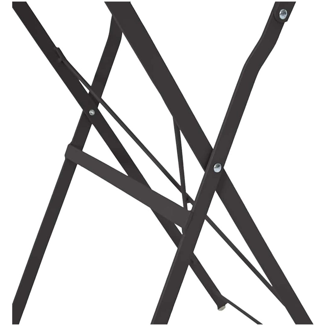 Fällbord Bistro Antracit 50x71 cm Pulverlackad Stål vidaXL 50 x 50 x 71 cm – bild 8