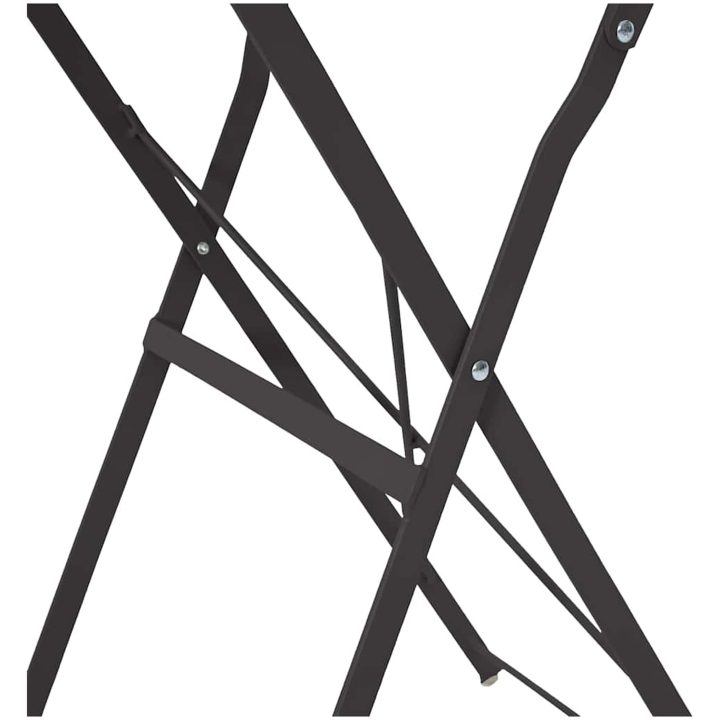 Fällbord Bistro Antracit 50x71 cm Pulverlackad Stål vidaXL 50 x 50 x 71 cm – bild 8