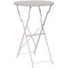 Fällbord Bistro Beige 50x71 cm Pulverlackerad Stål vidaXL 50 x 50 x 71 cm – miniatyr 2