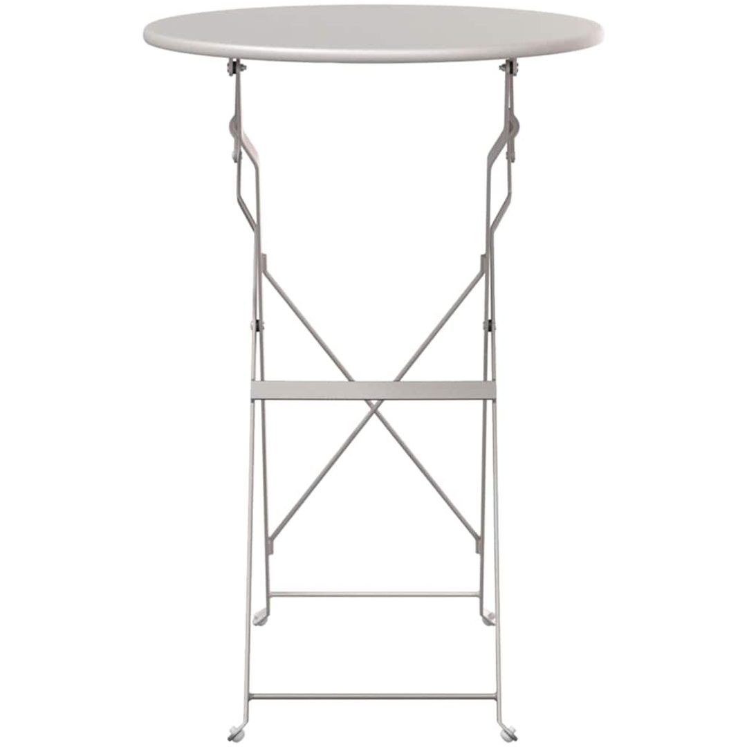 Fällbord Bistro Beige 50x71 cm Pulverlackerad Stål vidaXL 50 x 50 x 71 cm – bild 4