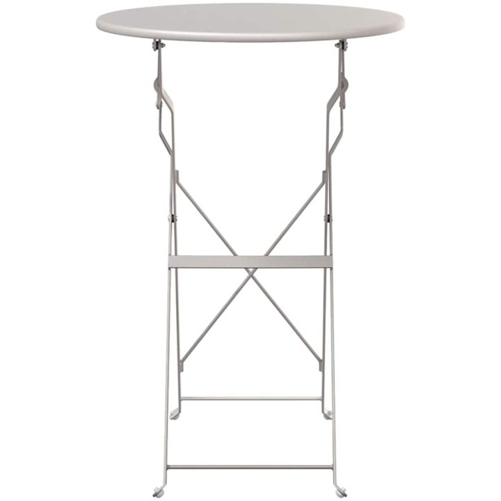 Fällbord Bistro Beige 50x71 cm Pulverlackerad Stål vidaXL 50 x 50 x 71 cm – bild 4
