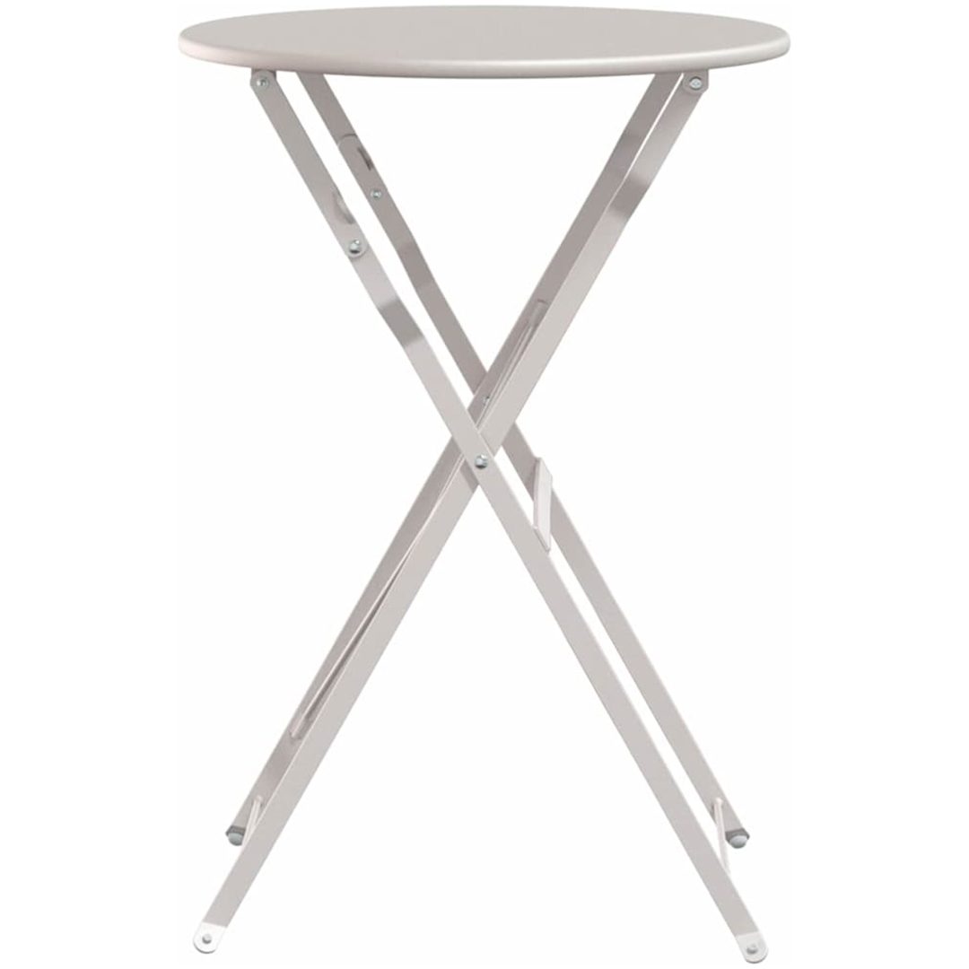 Fällbord Bistro Beige 50x71 cm Pulverlackerad Stål vidaXL 50 x 50 x 71 cm – bild 5