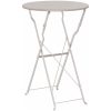 Fällbord Bistro Beige 50x71 cm Pulverlackerad Stål vidaXL 50 x 50 x 71 cm – miniatyr 6