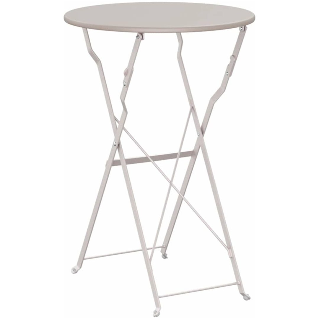 Fällbord Bistro Beige 50x71 cm Pulverlackerad Stål vidaXL 50 x 50 x 71 cm – bild 6