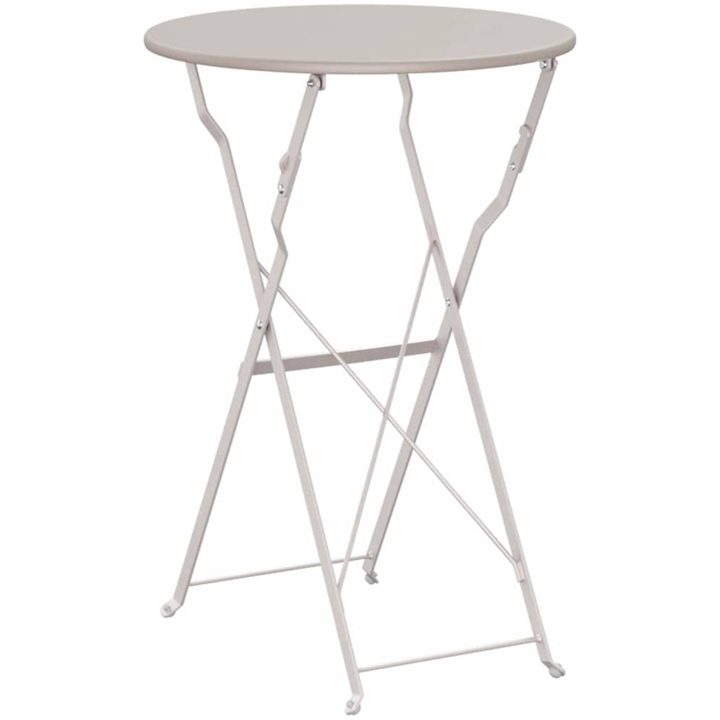 Fällbord Bistro Beige 50x71 cm Pulverlackerad Stål vidaXL 50 x 50 x 71 cm – bild 6