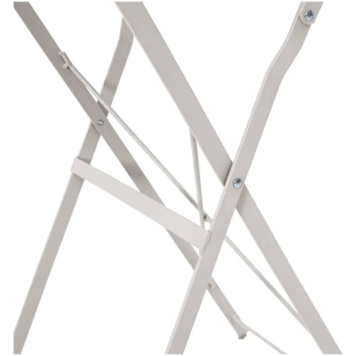 Fällbord Bistro Beige 50x71 cm Pulverlackerad Stål vidaXL 50 x 50 x 71 cm – bild 8