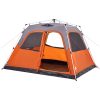 Familjetält 6 personer grå och orange snabbrest vidaXL 6 - Person – miniatyr 5