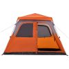 Familjetält 6 personer grå och orange snabbrest vidaXL 6 - Person – miniatyr 7