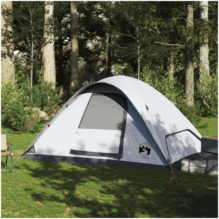 Familjetält 6 personer vit mörkläggningstyg vattentätt vidaXL 270 x 210 x 145 cm – bild 3
